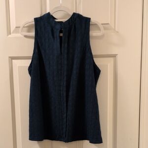 SHEIN Dark Blue Sleeveless Blouse